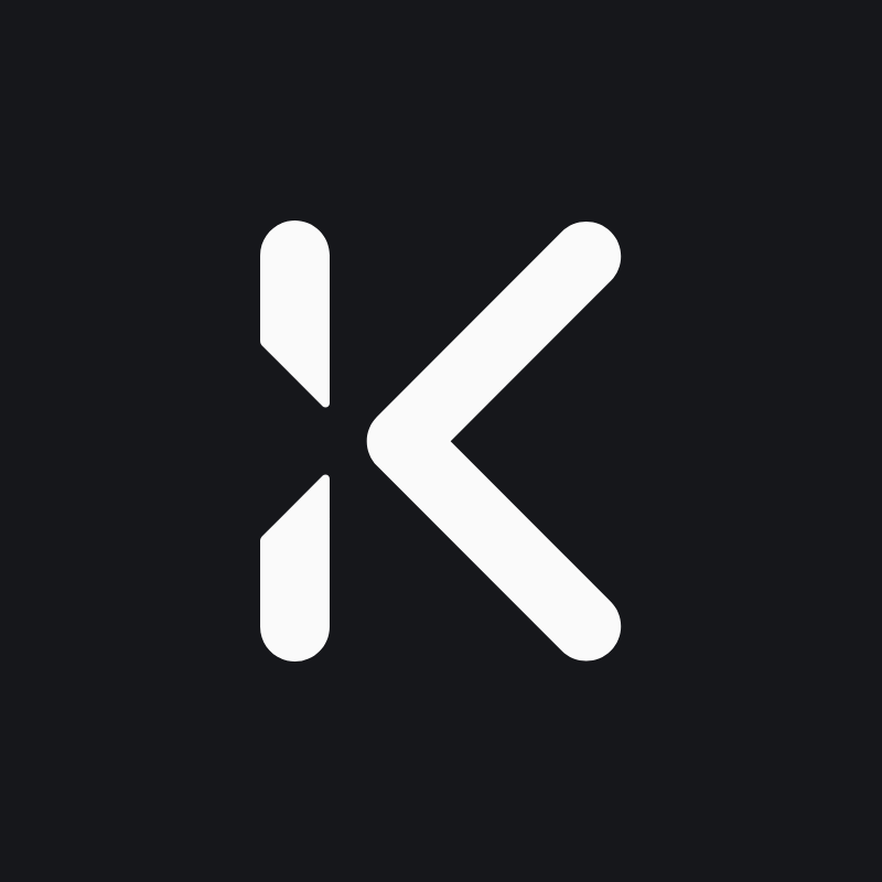 Kazaar Welcome to the Jungle logo: the white K icon on Kazaar Ink, square.